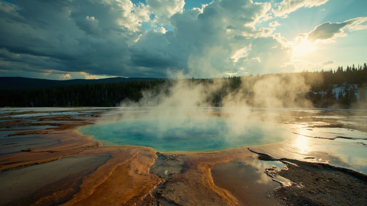weather in yellowstone national park in july 主题封面图